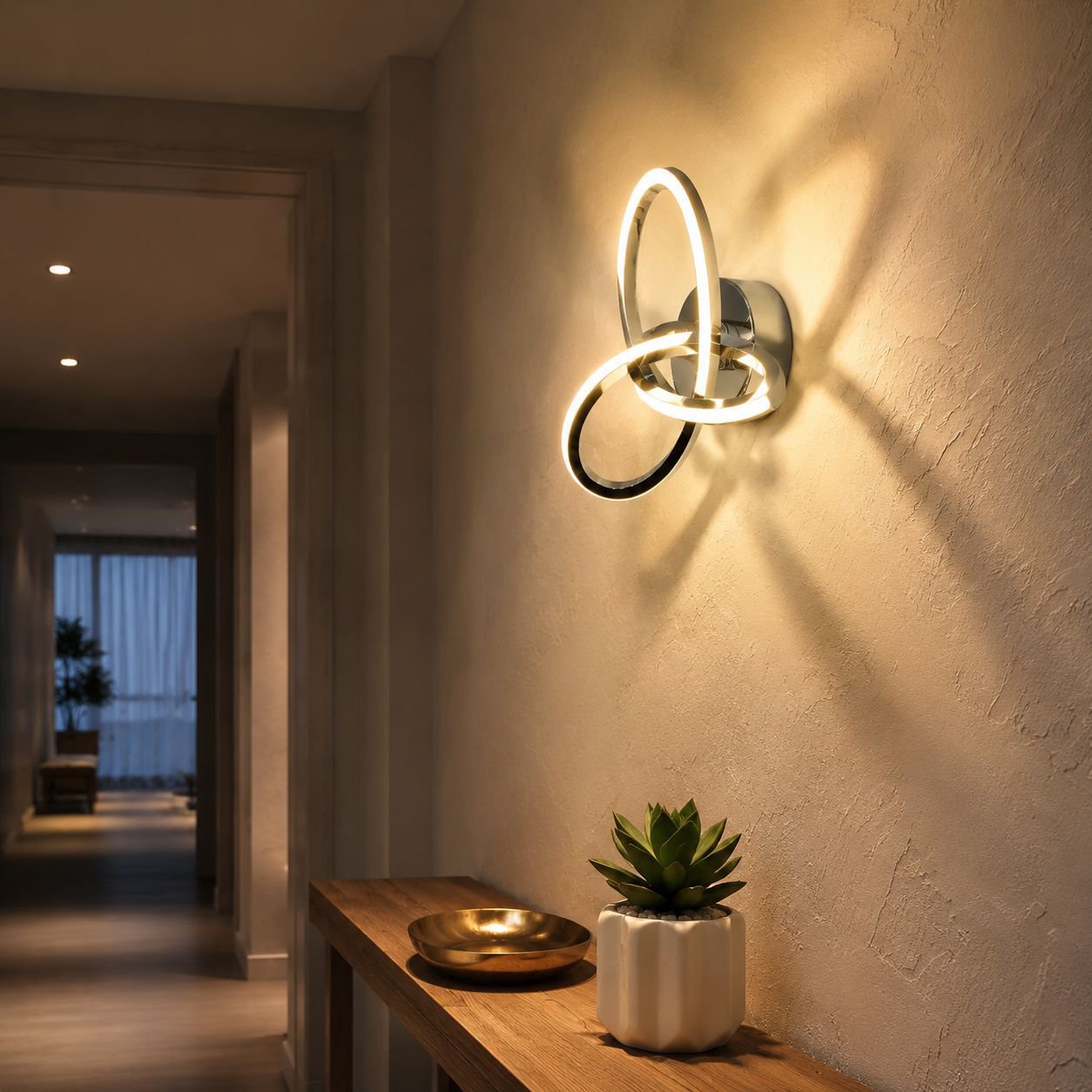 Lámpara de techo LED minimalista nórdica para múltiples espacios
