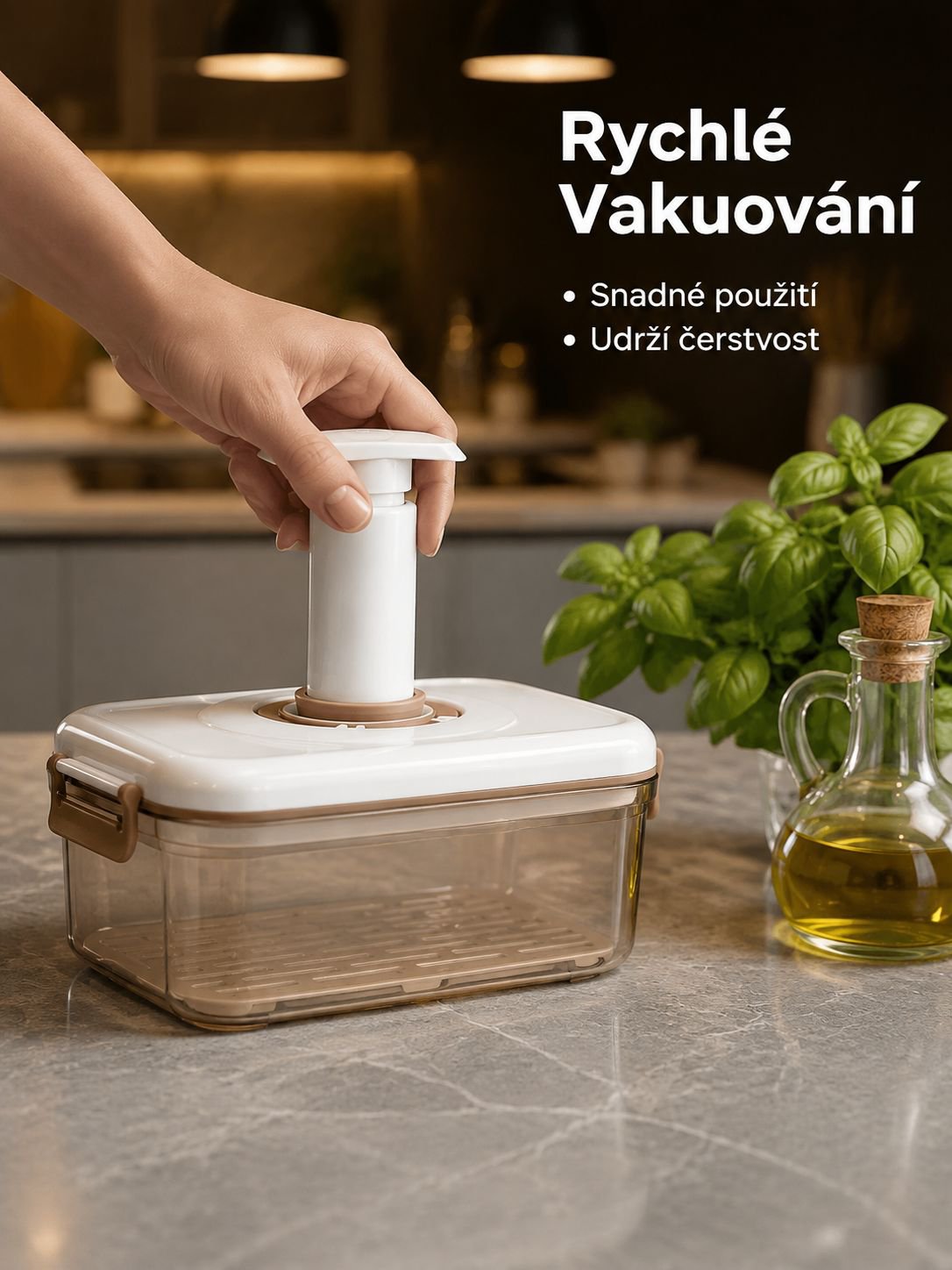 Vakuová nádoba na skladování potravin