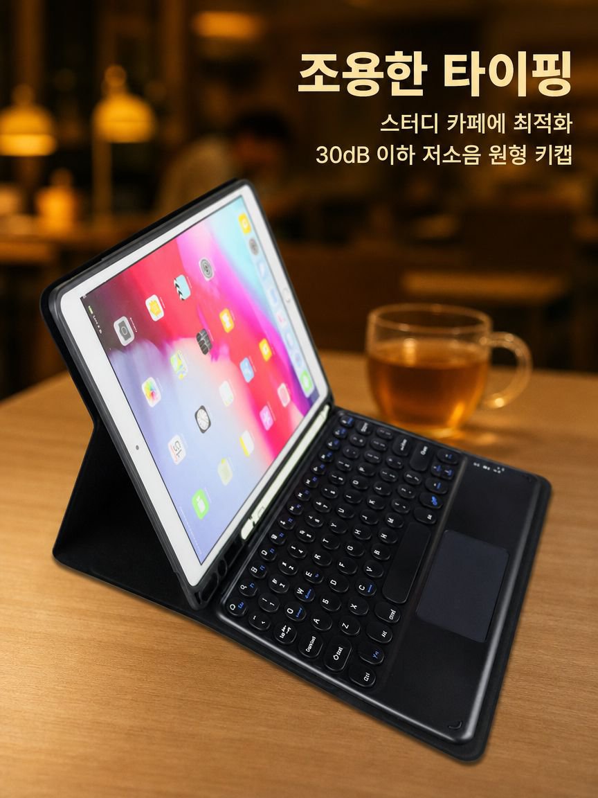 블루투스 터치 키보드가 포함된 태블릿 케이스+마우스 증정