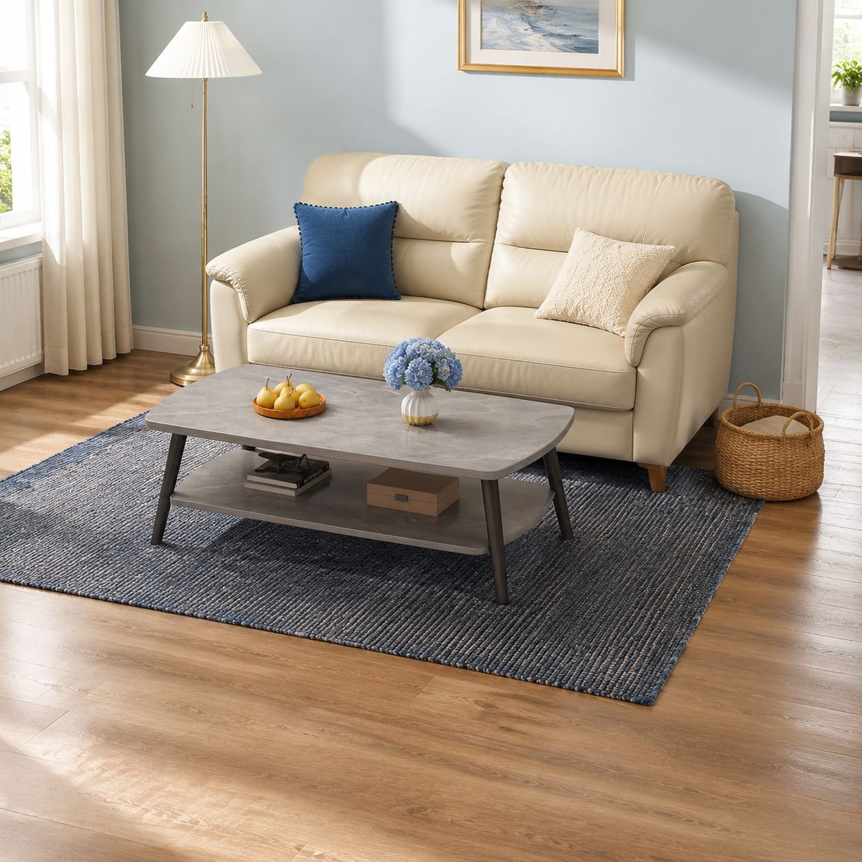 Small Household Double Tea Table for Living Room