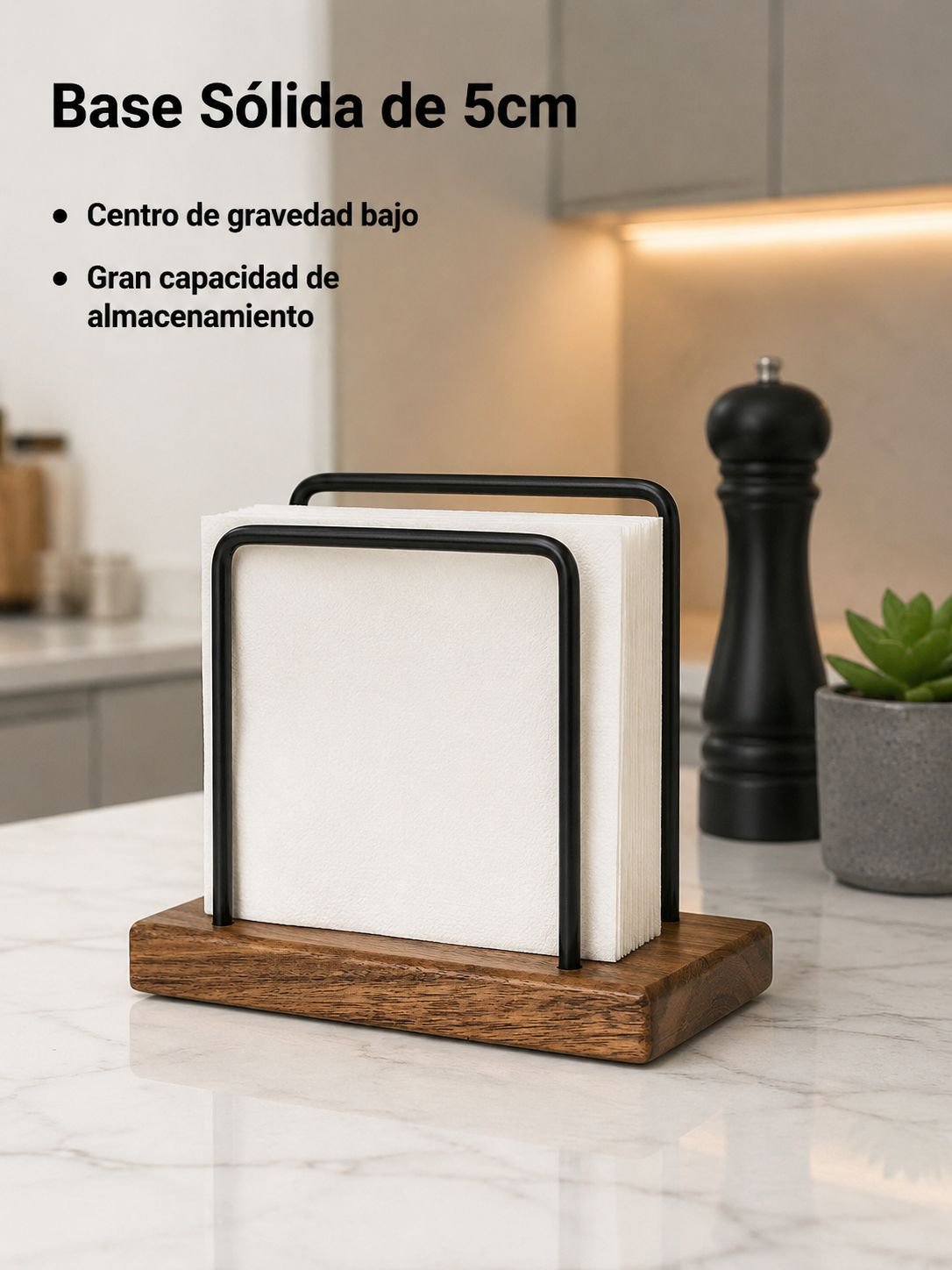 Base de madera para portar pañuelos