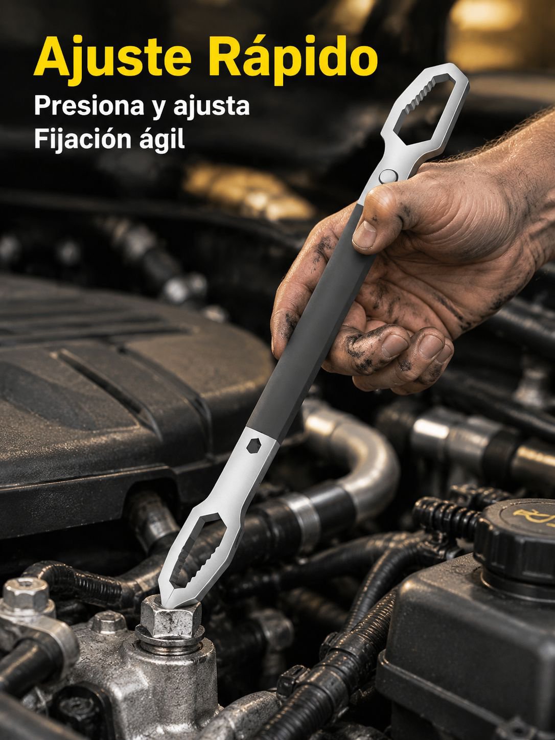 Llave multiusos de apriete rápido y doble extremo