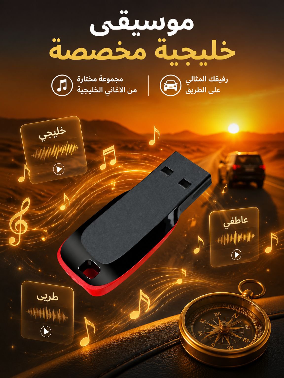 قرص موسيقي للسيارات، إصدار خاص لمنطقة الخليج