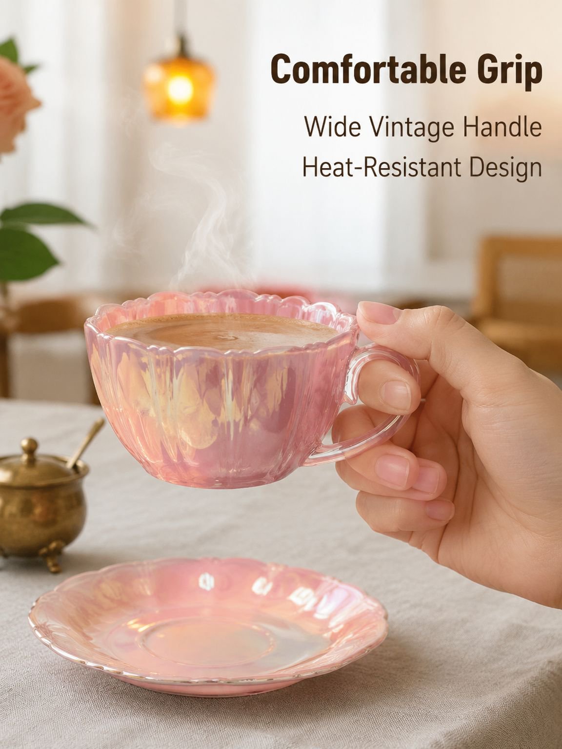 Petal Coffee Cup and Saucer Set