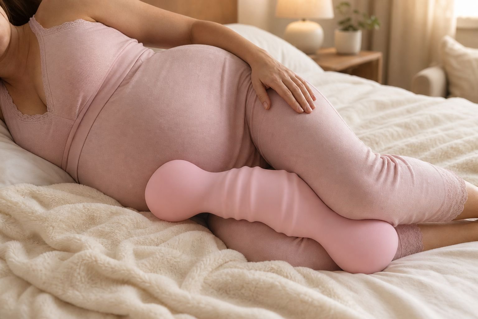Side sleeper memory foam leg support pillow