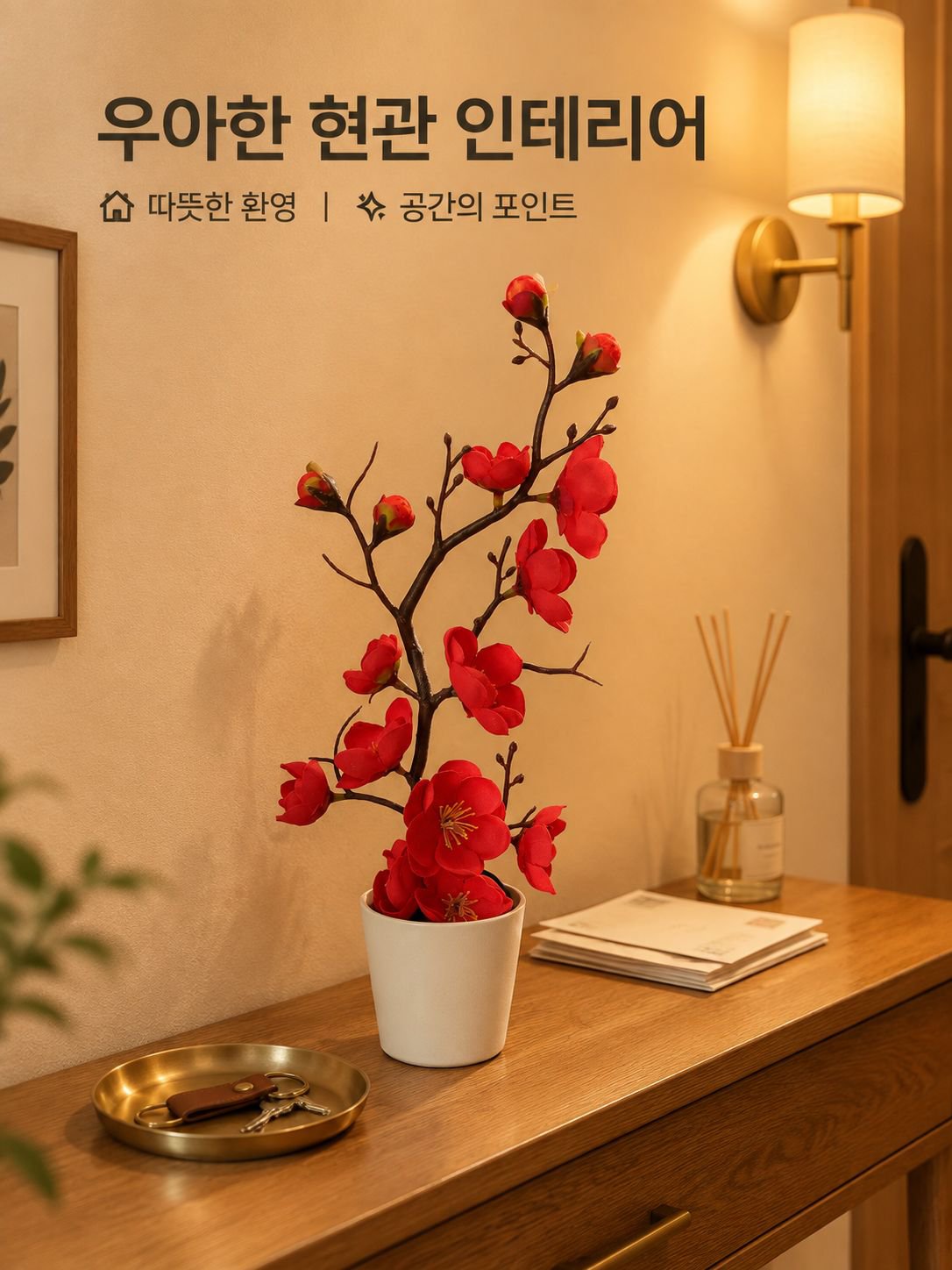 드라이플라워 풍경 장식