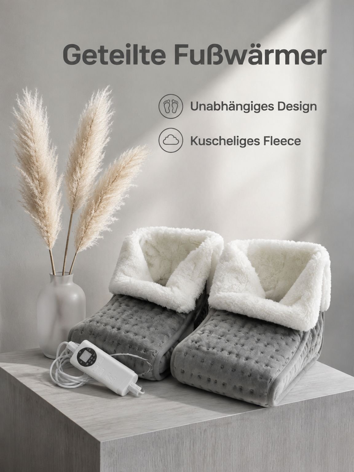 Elektrischer Fußwärmer (Split-Typ), elektrischer Schuhwärmer zum Einstecken, elektrische Decke fürs 