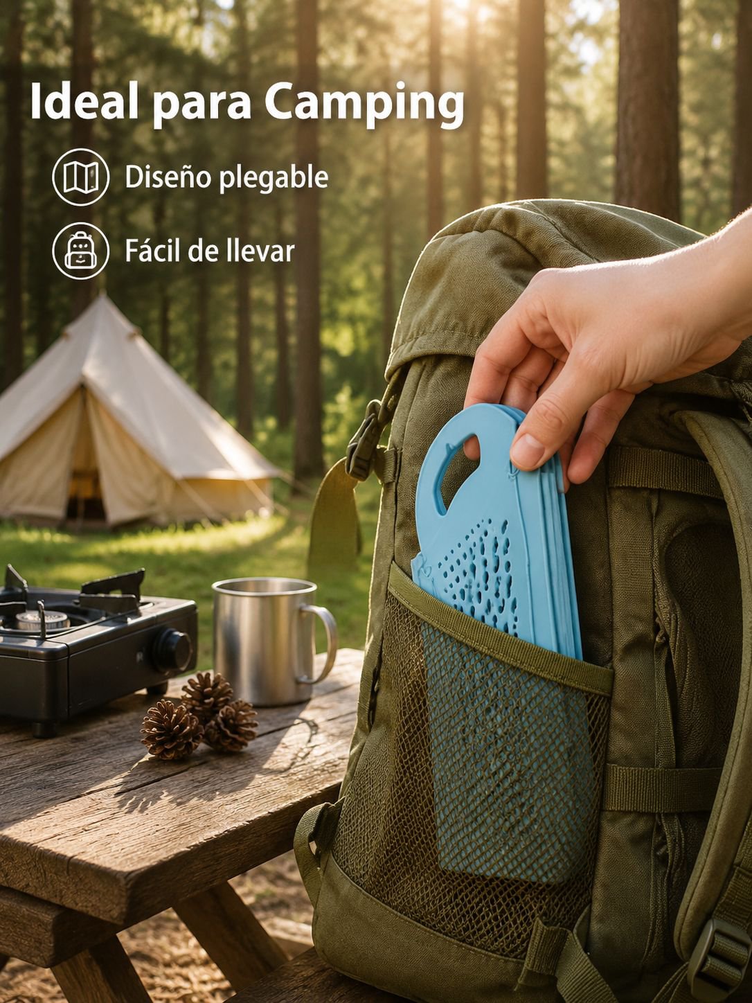 Cesta de drenaje plegable