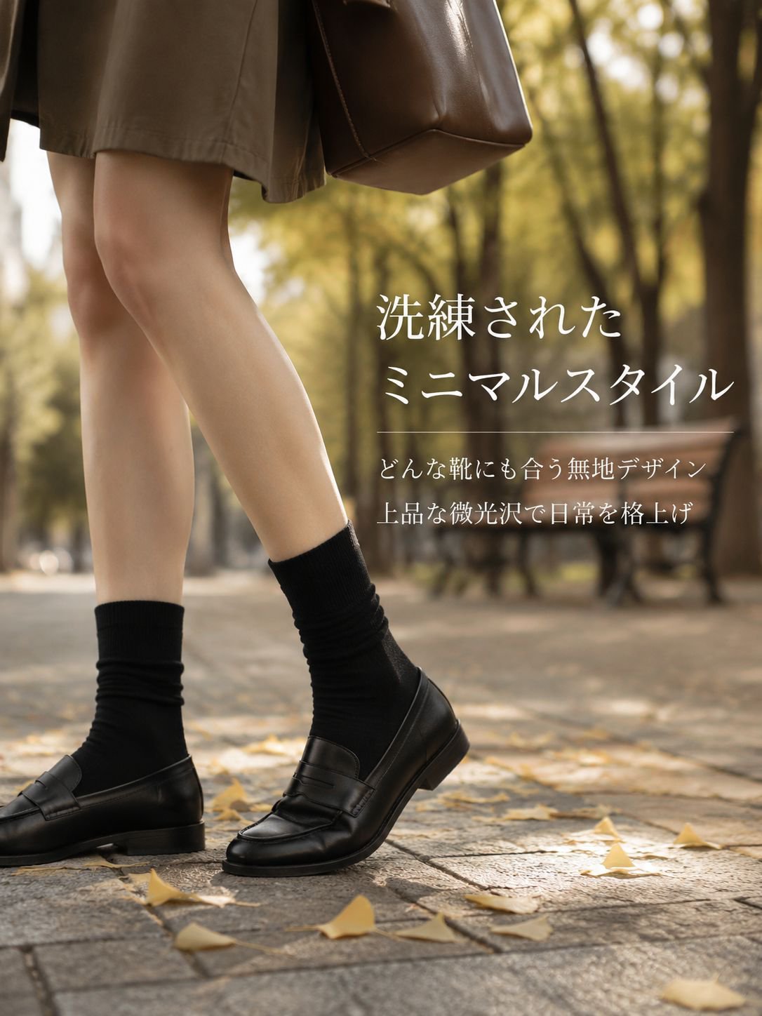 無地のルーズソックス