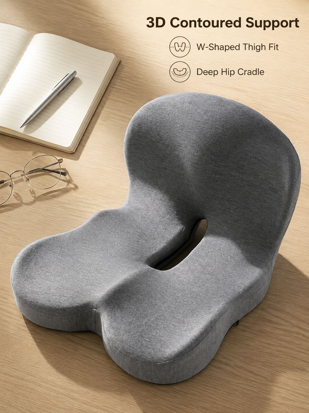 Memory foam integrated seat and back cushion