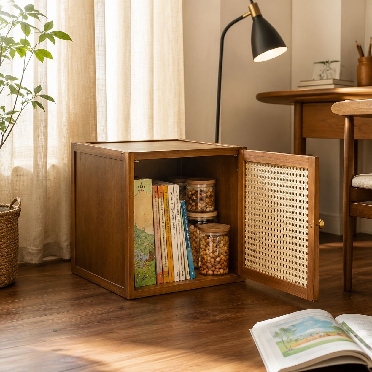 Drawer storage cabinet home bedroom living room bookcase toy snack storage cabinet can be stacked