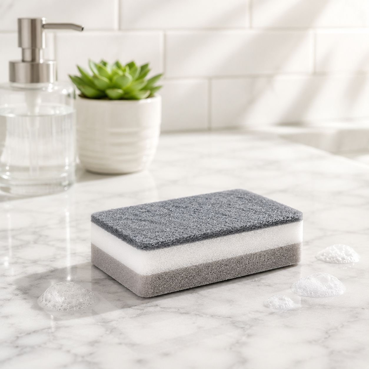 Thickened Dishwashing Sponge