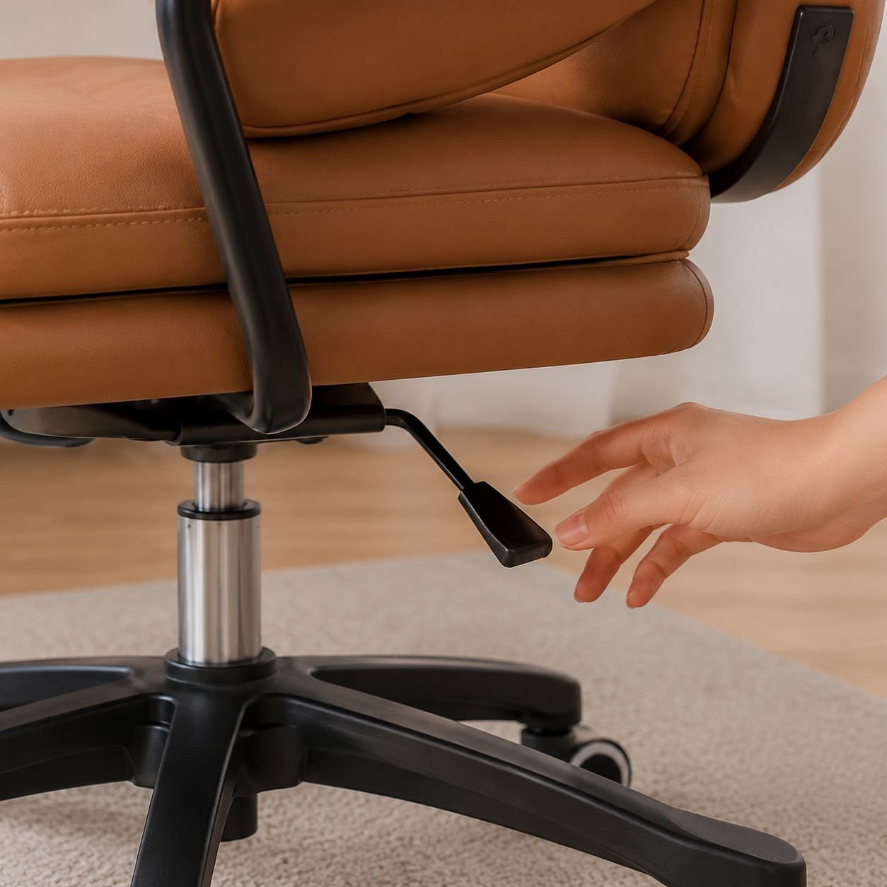 Höhenverstellbarer Stuhl für optimale Sitzposition