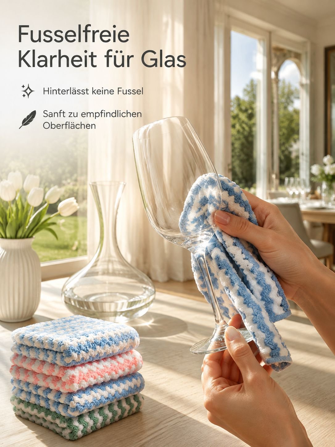 Verdicktes kationisches Korallenfaser-Putztuch