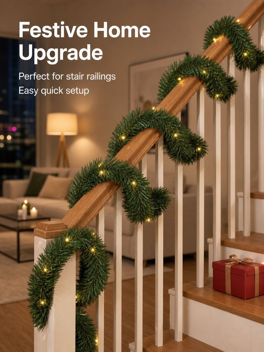 Christmas rattan decorations