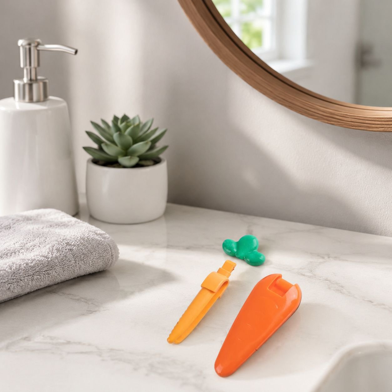 Creative Hair and Trash Grabber for Bathroom Cleaning