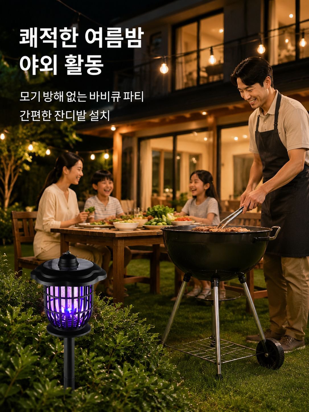 정원 잔디 전기 모기 퇴치기