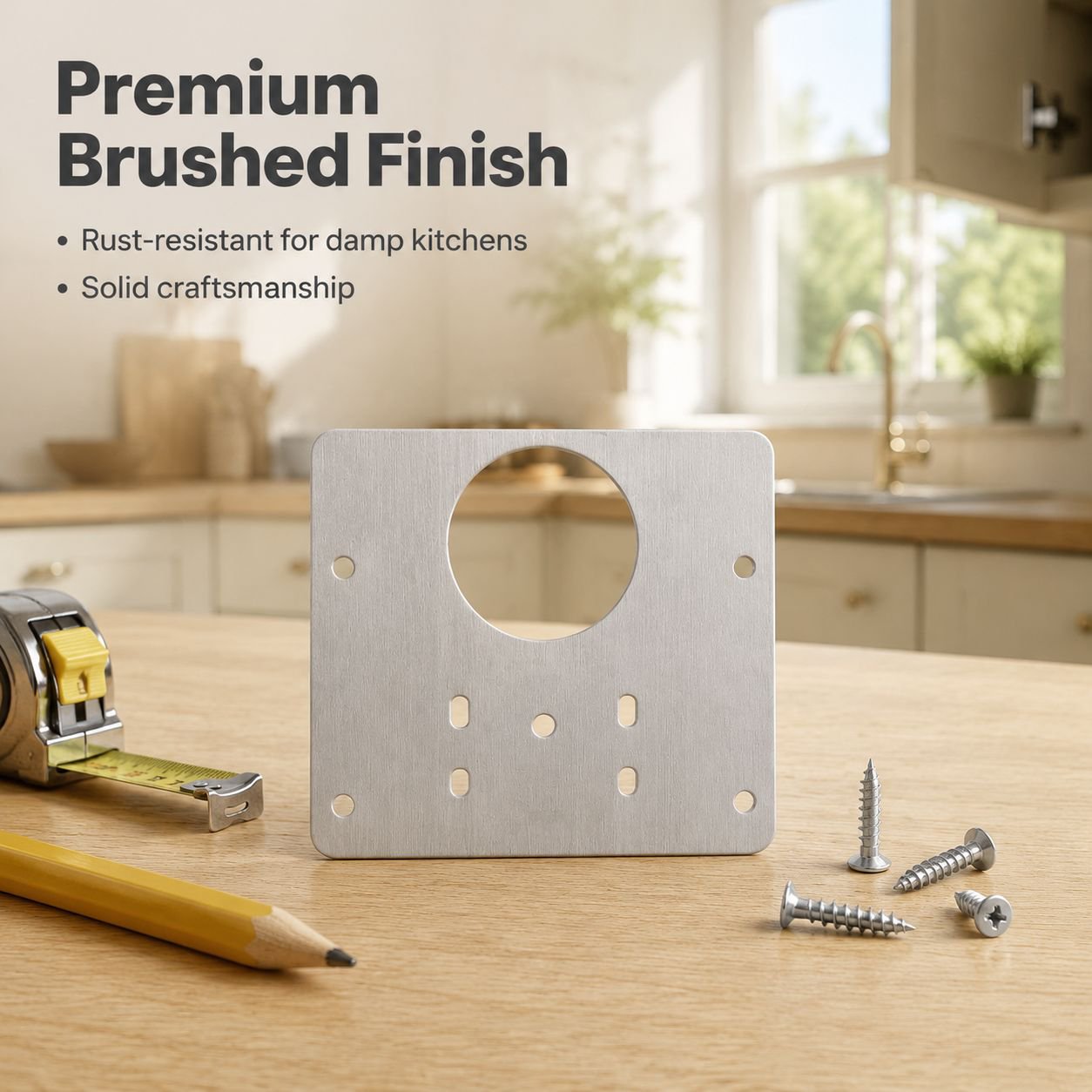 Cabinet Door Hinge Repair Reinforcement Plate with Soft Close