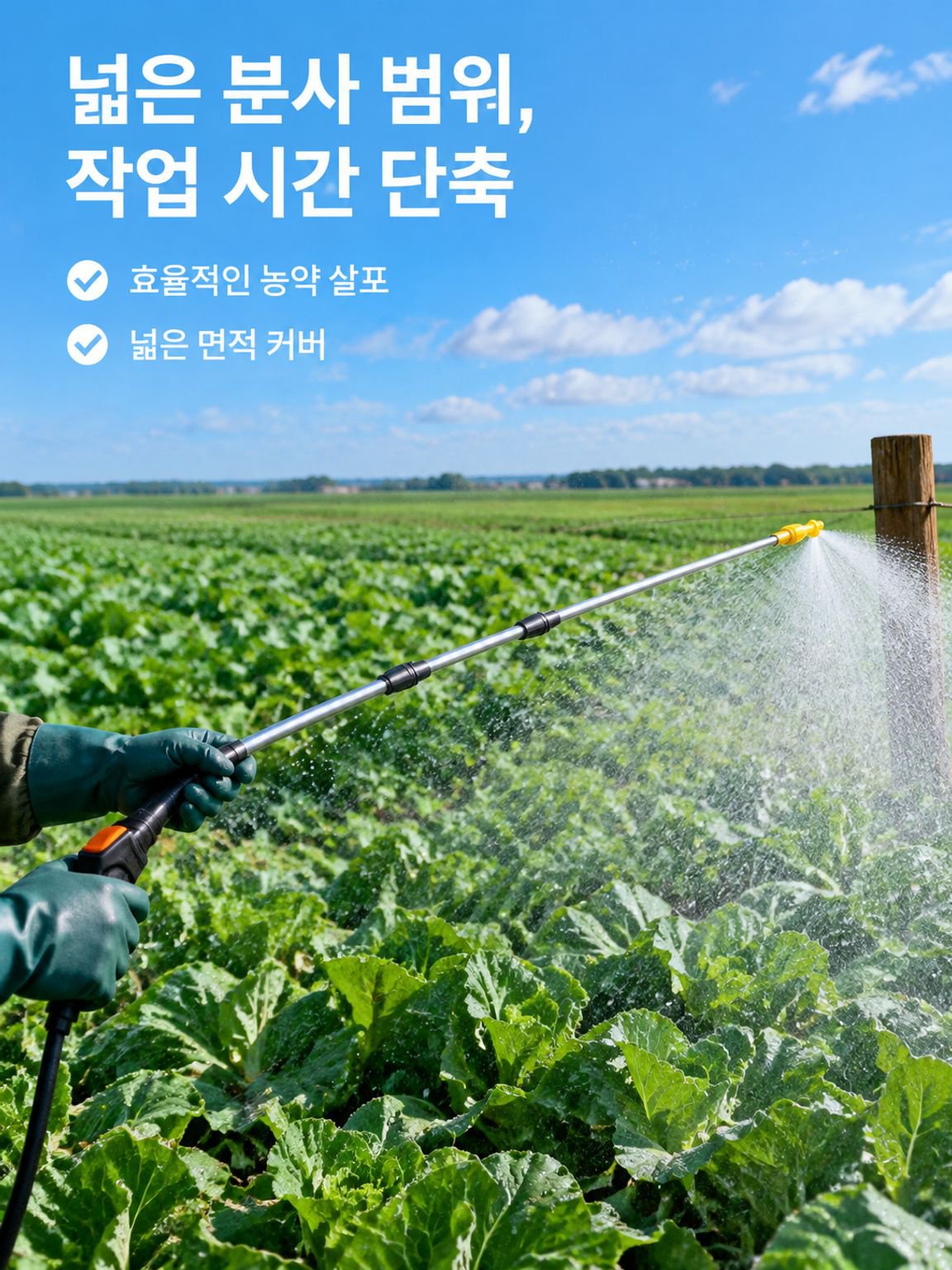 전동분무기 스프레이봉 스테인리스 원기 연장봉 신축봉 어식 스프레이봉 농약 고압분무기 부품