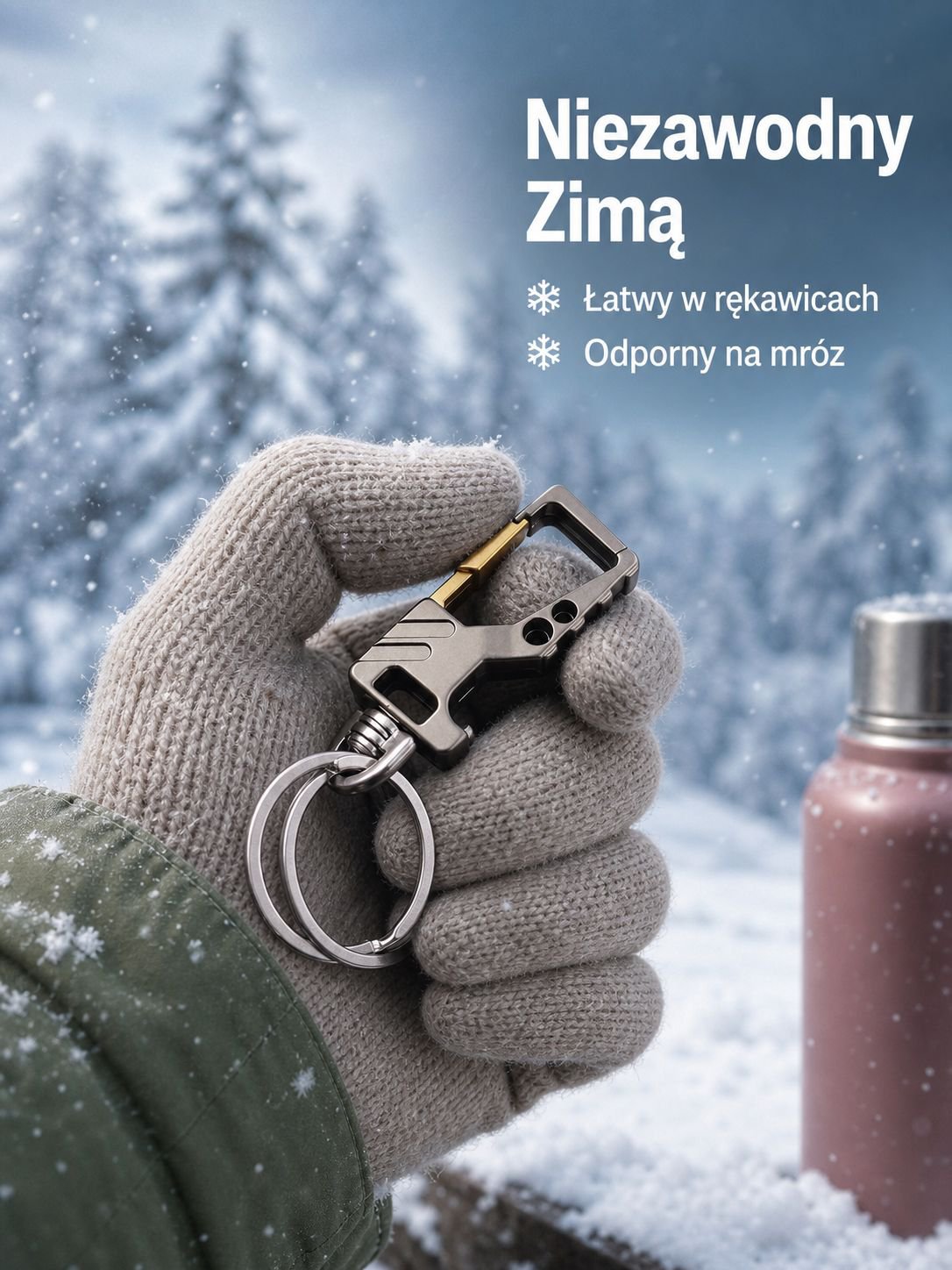 Brelok do kluczy samochodowych z otwieraczem do butelek
