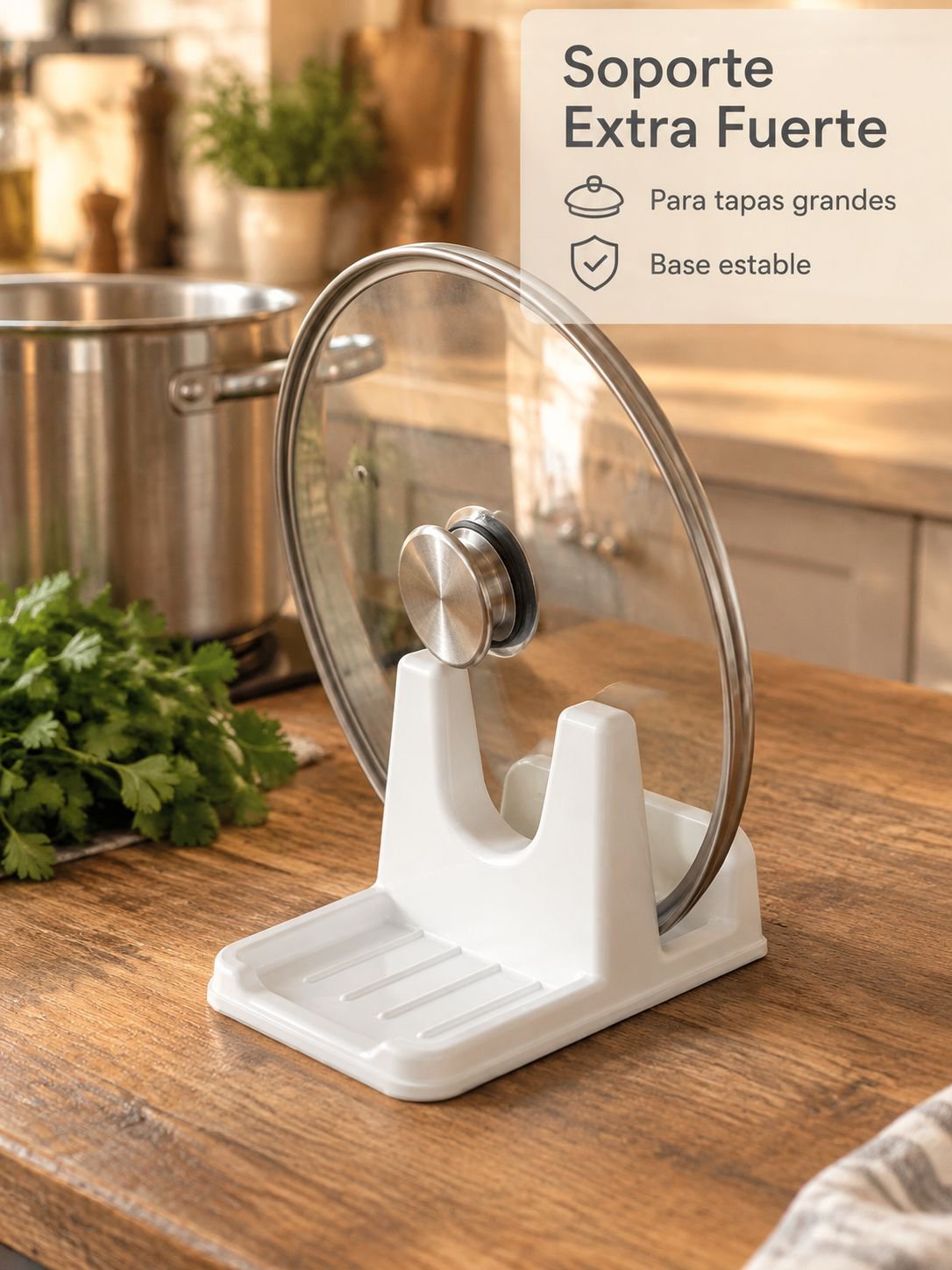 Soporte para tapas de ollas