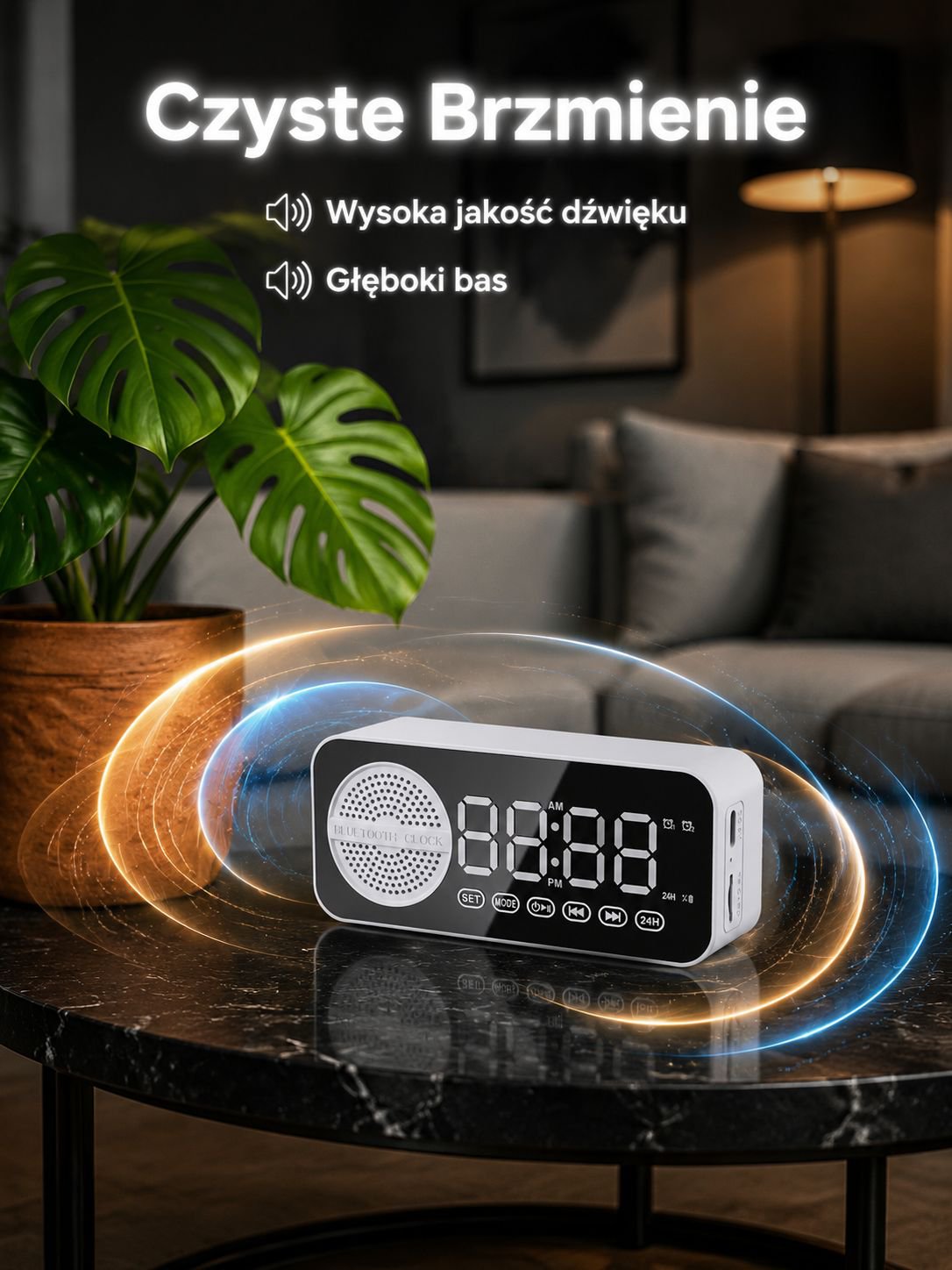 Wielofunkcyjny głośnik Bluetooth, pamiątka pożegnalna, inteligentny zegar głosowy