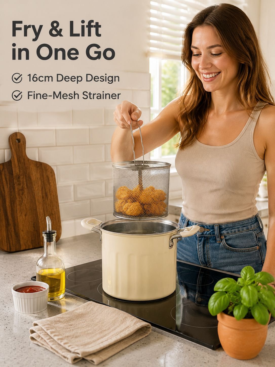 Household Deep Fryer and Soup Maker