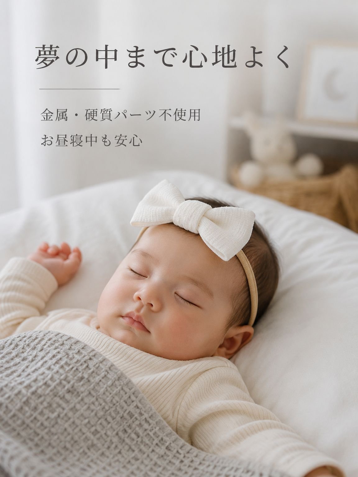 リネンリボンヘアタイ