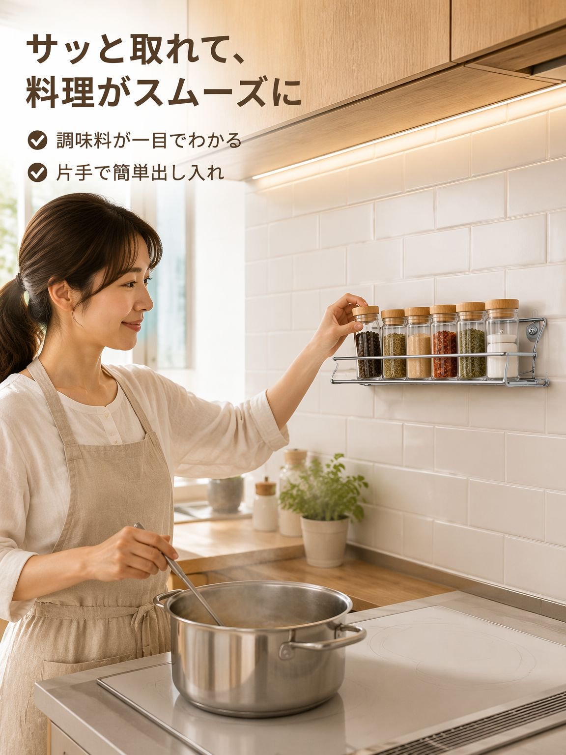 穴あけ不要の錬鉄製収納ラック