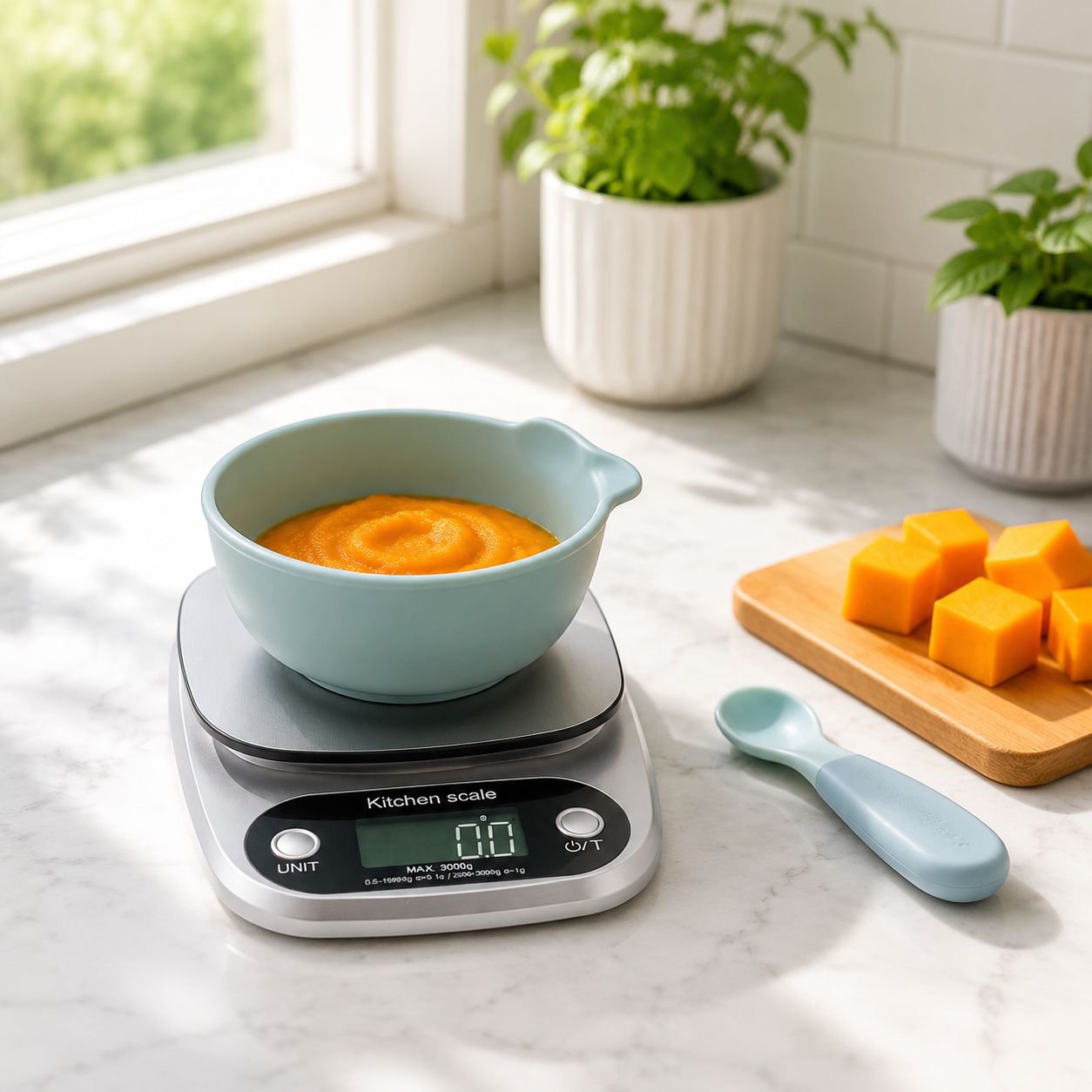 User-friendly buttons on Home Smart Nutrition Kitchen Scale