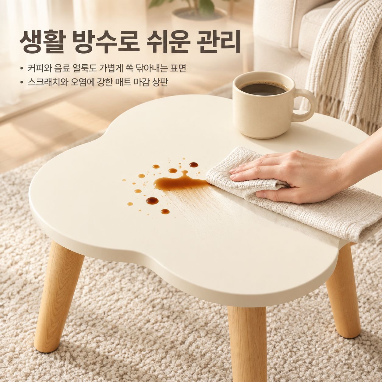 베란다 창가 좌식 미니 티테이블 침실 다다미 좌탁 심플 사이드 테이블 책상