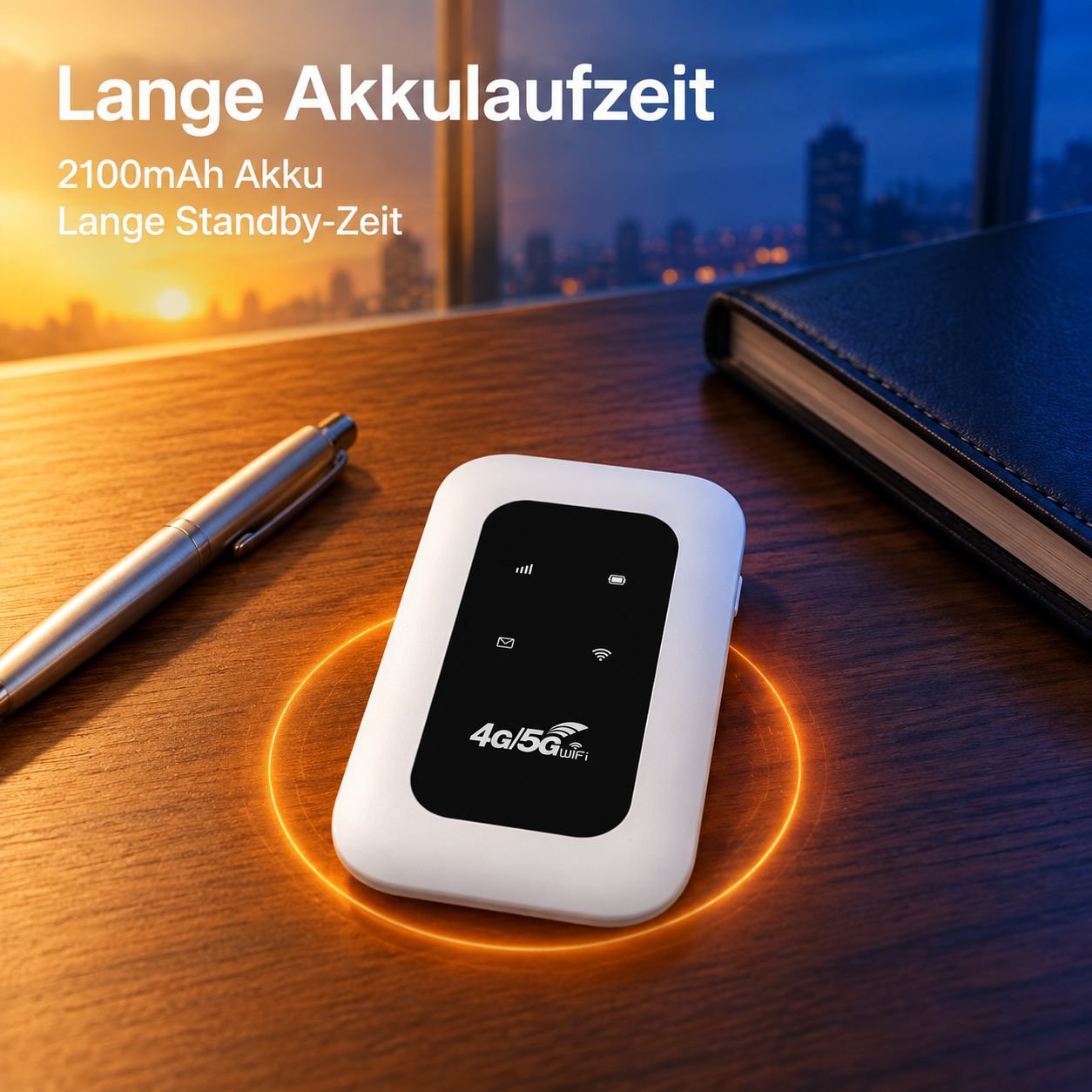 Tragbarer 4G WLAN-Router für unterwegs