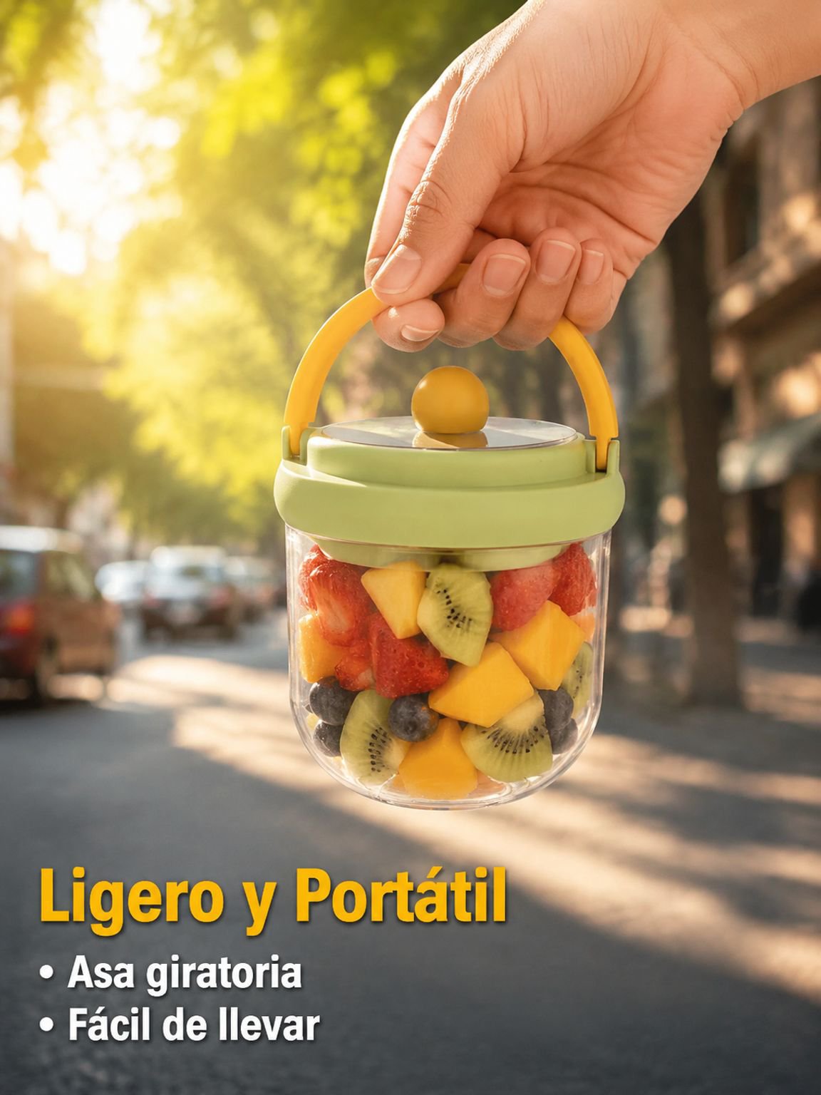 Taza de ensalada de frutas
