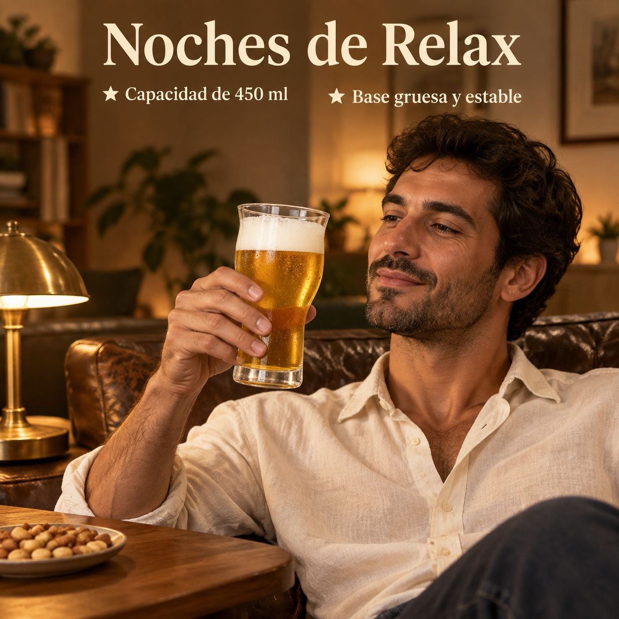 Vaso de vidrio de boca ancha para bebidas