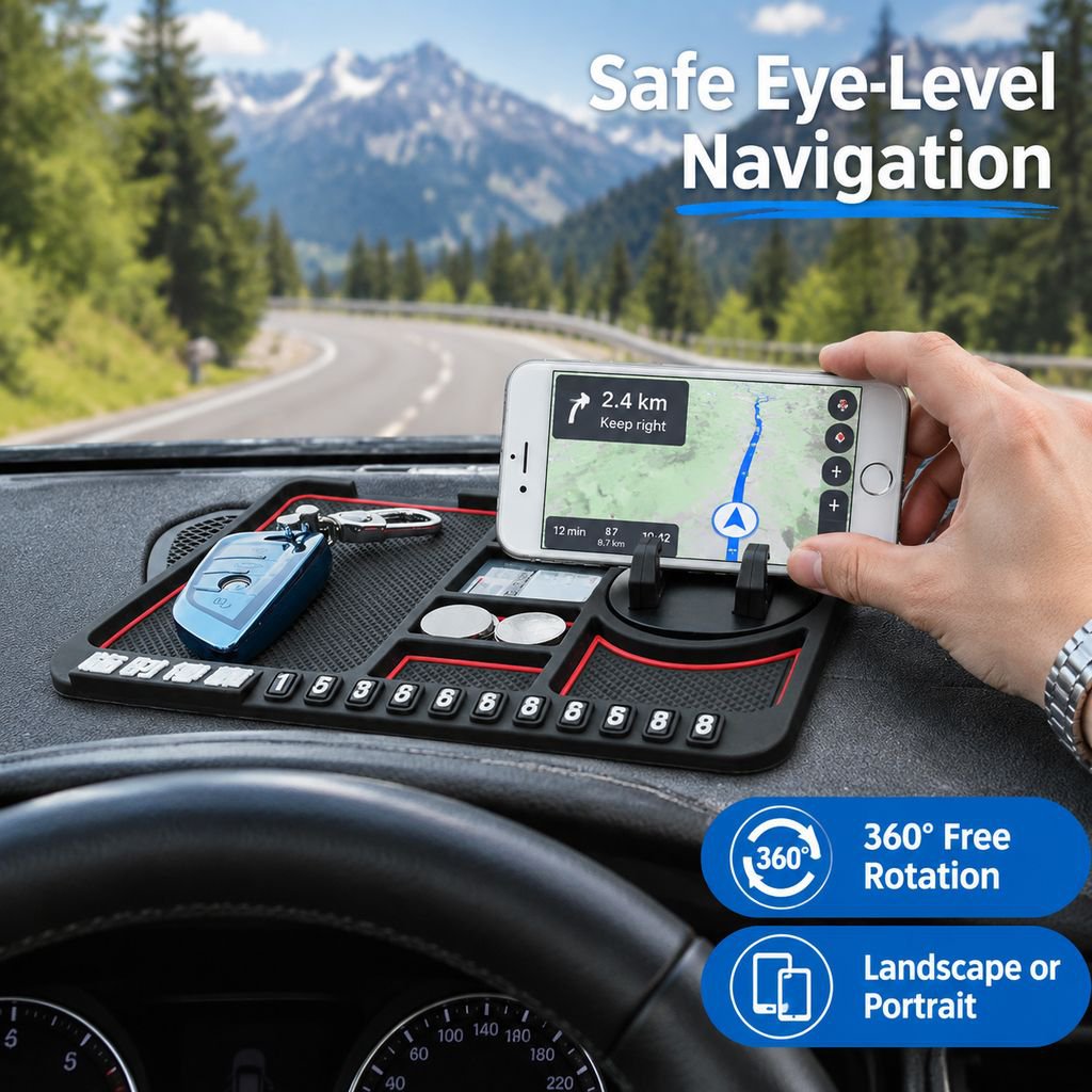 Mobile phone car bracket suction cup car supplies instrument panel car car fixed navigation 2024 new