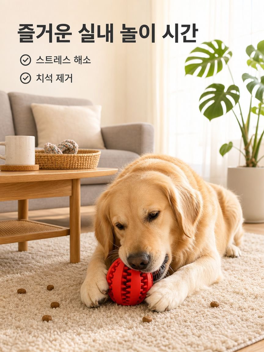 애완견 내구성 치석제거 고무 실속 공