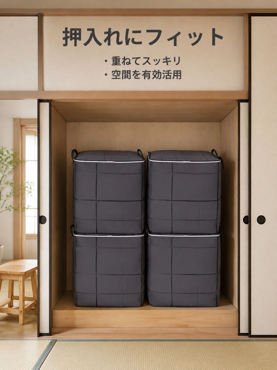 衣類収納オーガナイザーバッグ