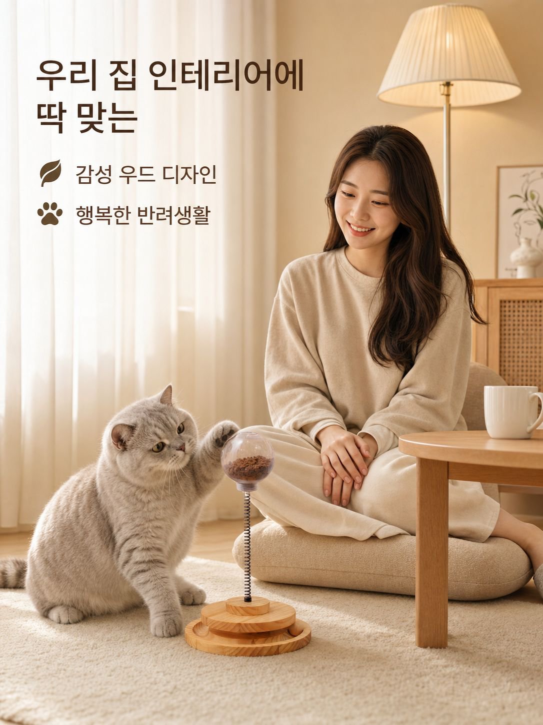 애완동물 돌림판 스프링 급식기
