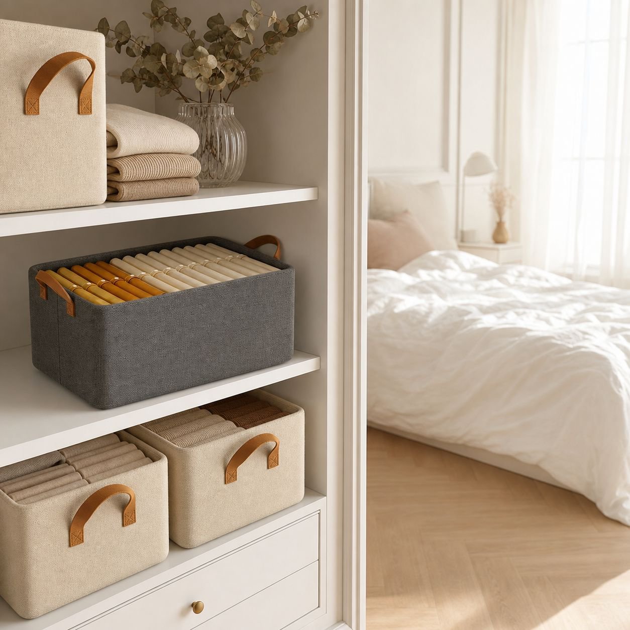 Panier de rangement durable pour vêtements