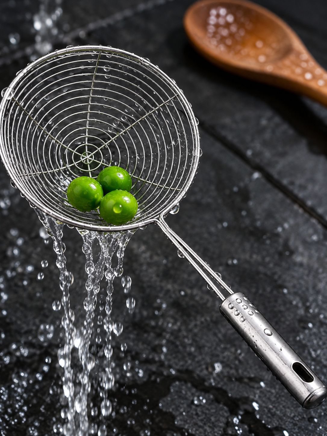 Edelstahl-Schaumloeffel