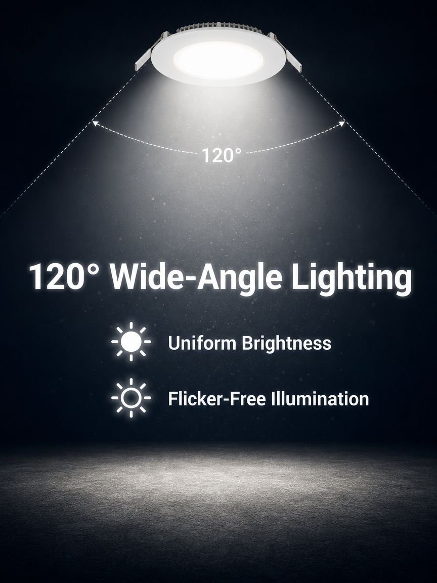 Ultra thin embedded LED ceiling light
