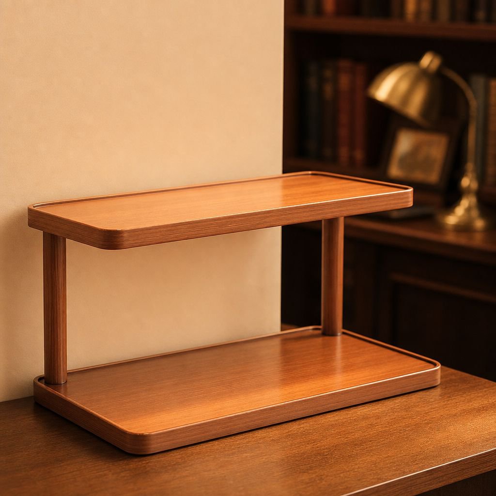 Space-saving cup rack for home office desk