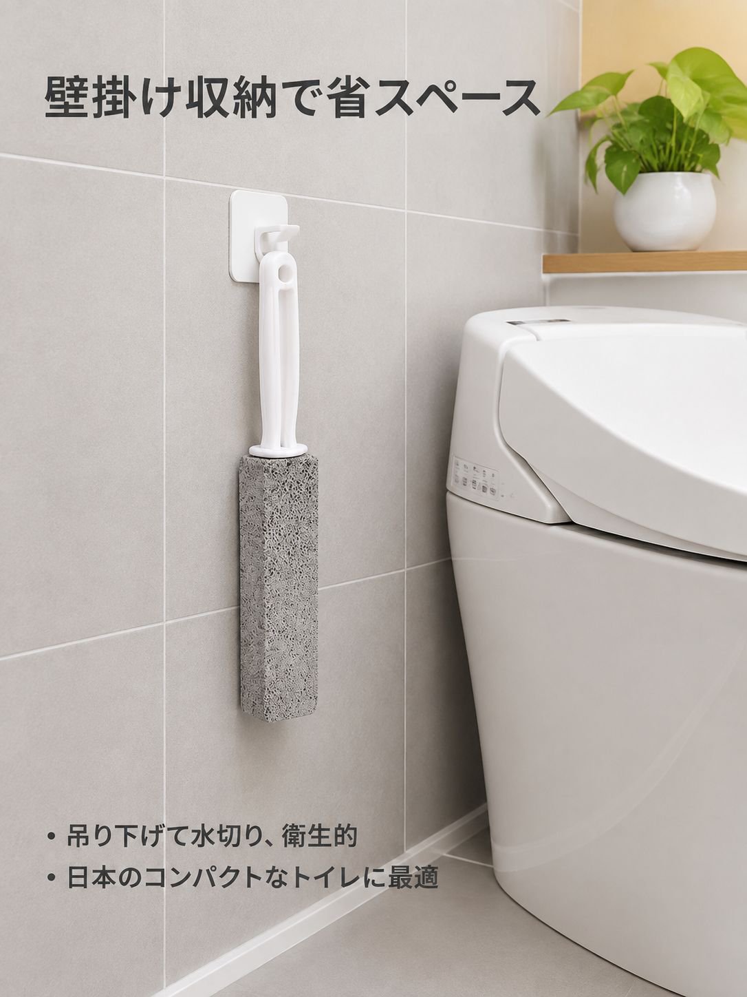 超ロングハンドル便器ブラシ