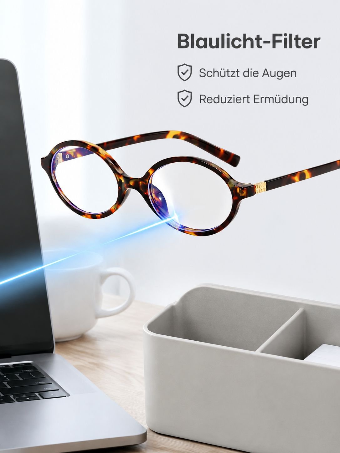 Blaulichtfilter-Brille für Kurzsichtige