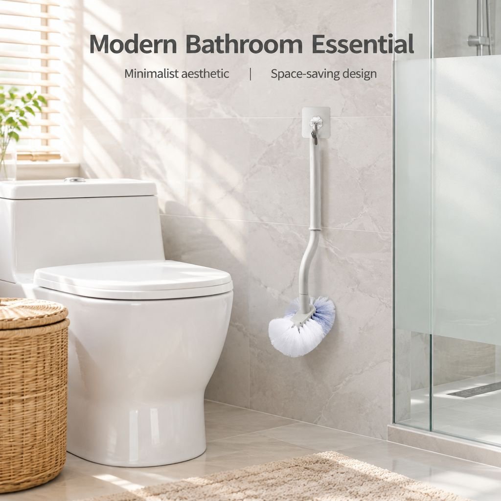 Wholesale Long Handle Small Head Toilet Brush Bathroom Toilet Cleaning Brush