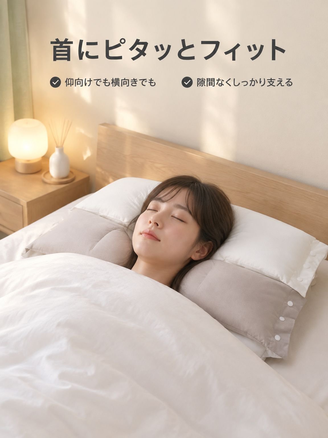一人用変形しない快適な睡眠枕