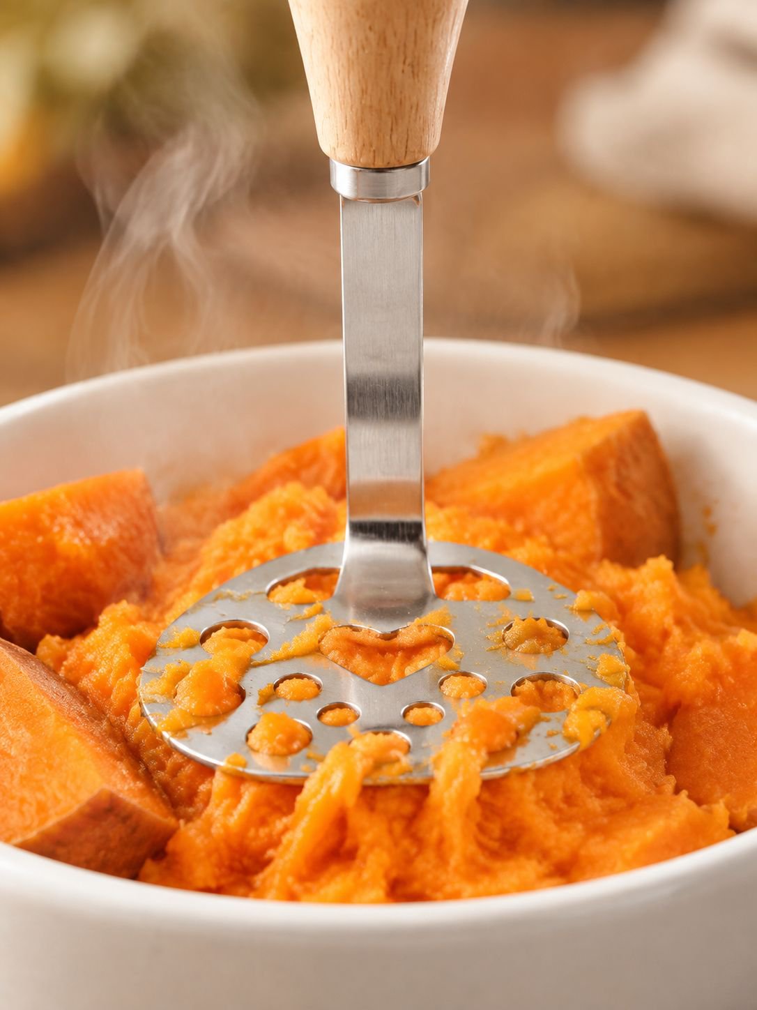 Prensador de acero inoxidable duradero para papas cocidas