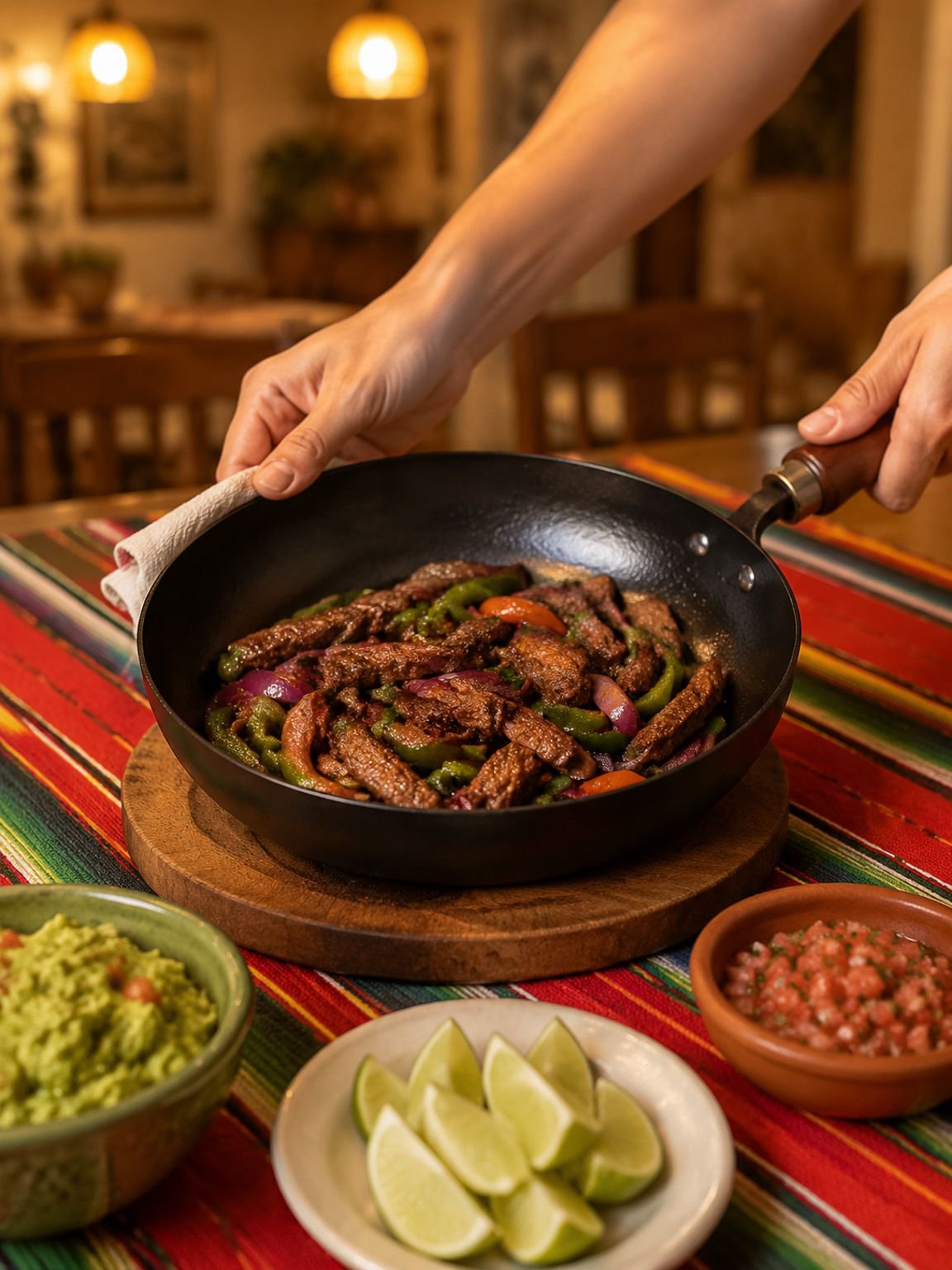 Sartén resistente sin recubrimiento y utensilios de cocina