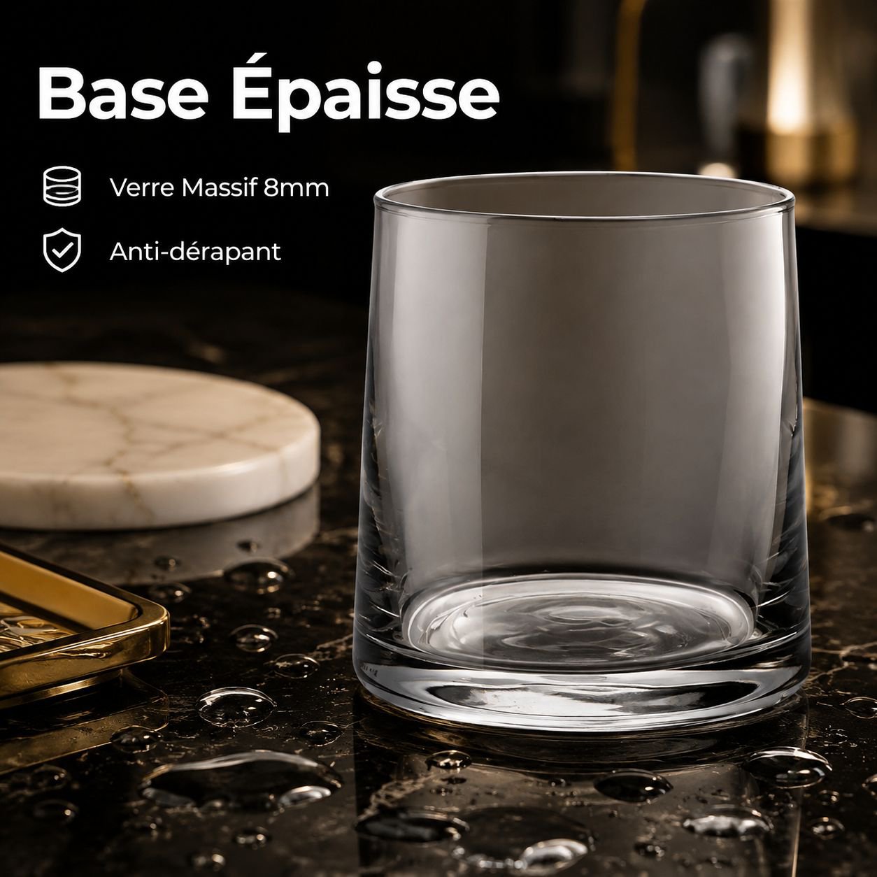 Gobelet à rinçage en verre
