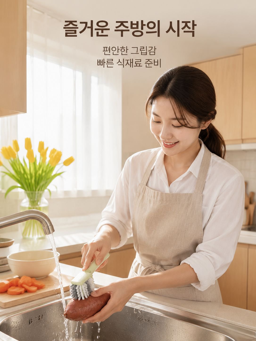 다용도 과일·채소 브러시